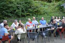 Grillabend mit der Tanzgruppe Gracja und der Bürgermeisterdelegation an der Jugendherberge Hausberge